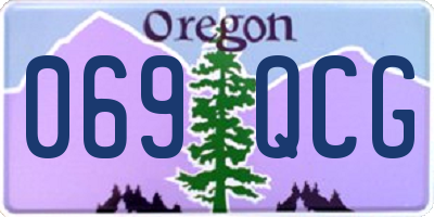 OR license plate 069QCG