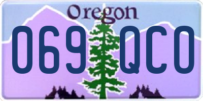 OR license plate 069QCO