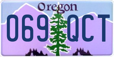 OR license plate 069QCT