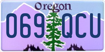 OR license plate 069QCU