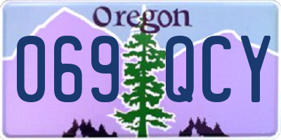 OR license plate 069QCY