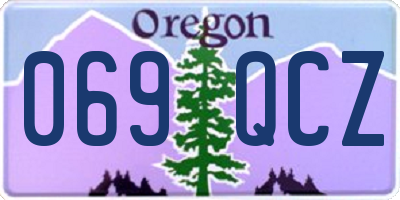 OR license plate 069QCZ