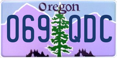 OR license plate 069QDC