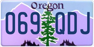 OR license plate 069QDJ