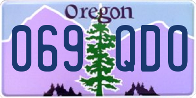 OR license plate 069QDO