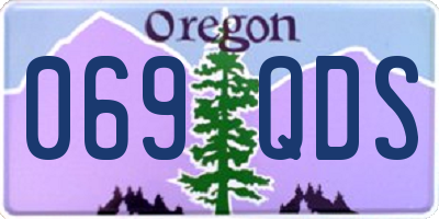 OR license plate 069QDS