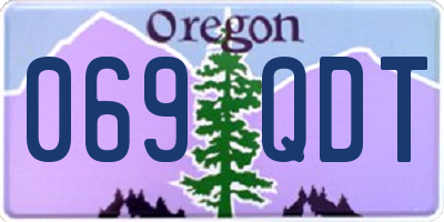 OR license plate 069QDT