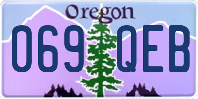 OR license plate 069QEB
