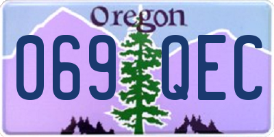 OR license plate 069QEC