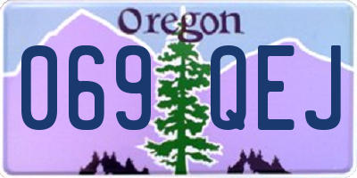 OR license plate 069QEJ