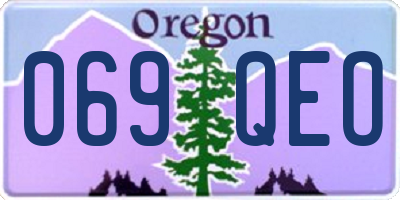 OR license plate 069QEO