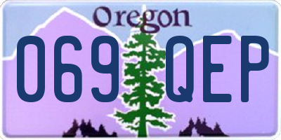 OR license plate 069QEP