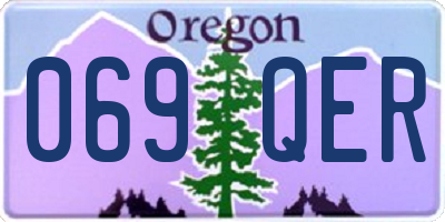 OR license plate 069QER