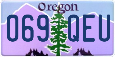 OR license plate 069QEU