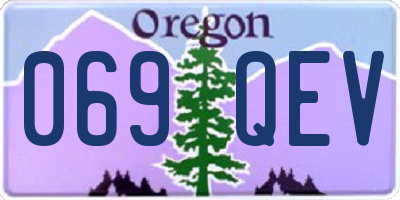 OR license plate 069QEV