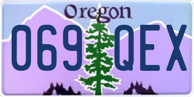 OR license plate 069QEX