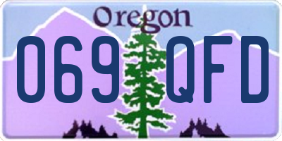 OR license plate 069QFD