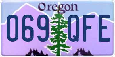 OR license plate 069QFE