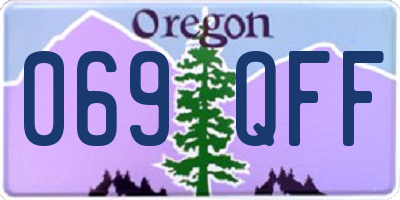 OR license plate 069QFF