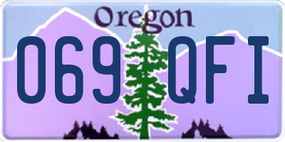 OR license plate 069QFI