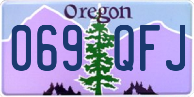 OR license plate 069QFJ