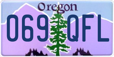 OR license plate 069QFL