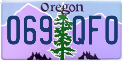 OR license plate 069QFO