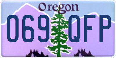 OR license plate 069QFP