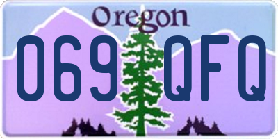OR license plate 069QFQ