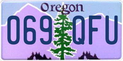 OR license plate 069QFU