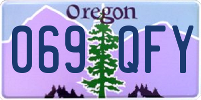OR license plate 069QFY