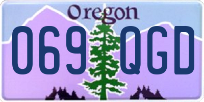 OR license plate 069QGD