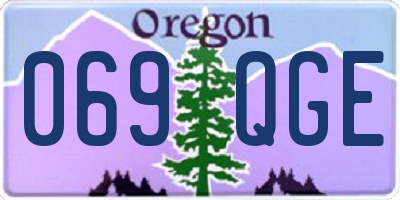 OR license plate 069QGE