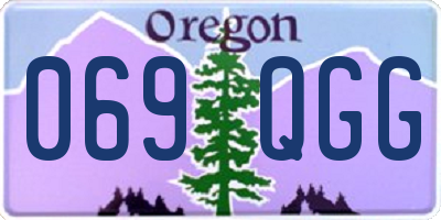 OR license plate 069QGG