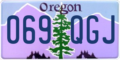 OR license plate 069QGJ