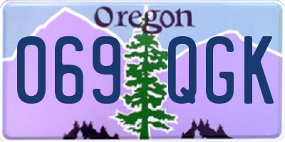 OR license plate 069QGK