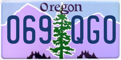 OR license plate 069QGO