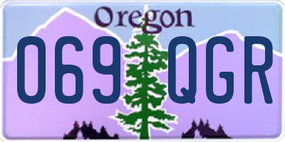 OR license plate 069QGR