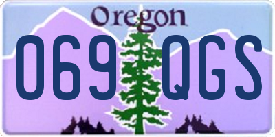 OR license plate 069QGS