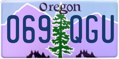 OR license plate 069QGU