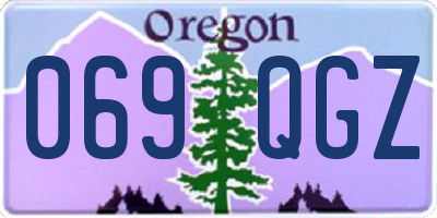 OR license plate 069QGZ