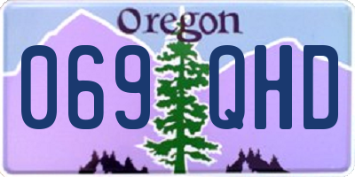 OR license plate 069QHD