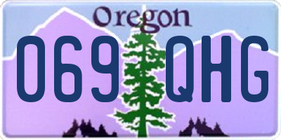 OR license plate 069QHG