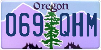 OR license plate 069QHM