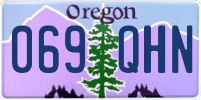 OR license plate 069QHN