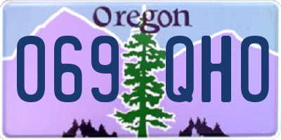 OR license plate 069QHO
