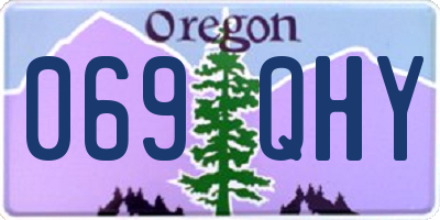 OR license plate 069QHY