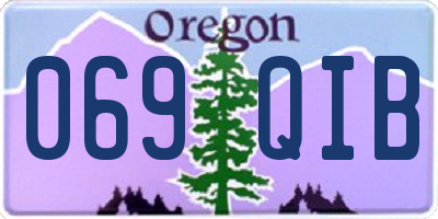 OR license plate 069QIB