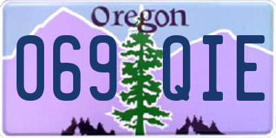 OR license plate 069QIE
