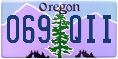 OR license plate 069QII
